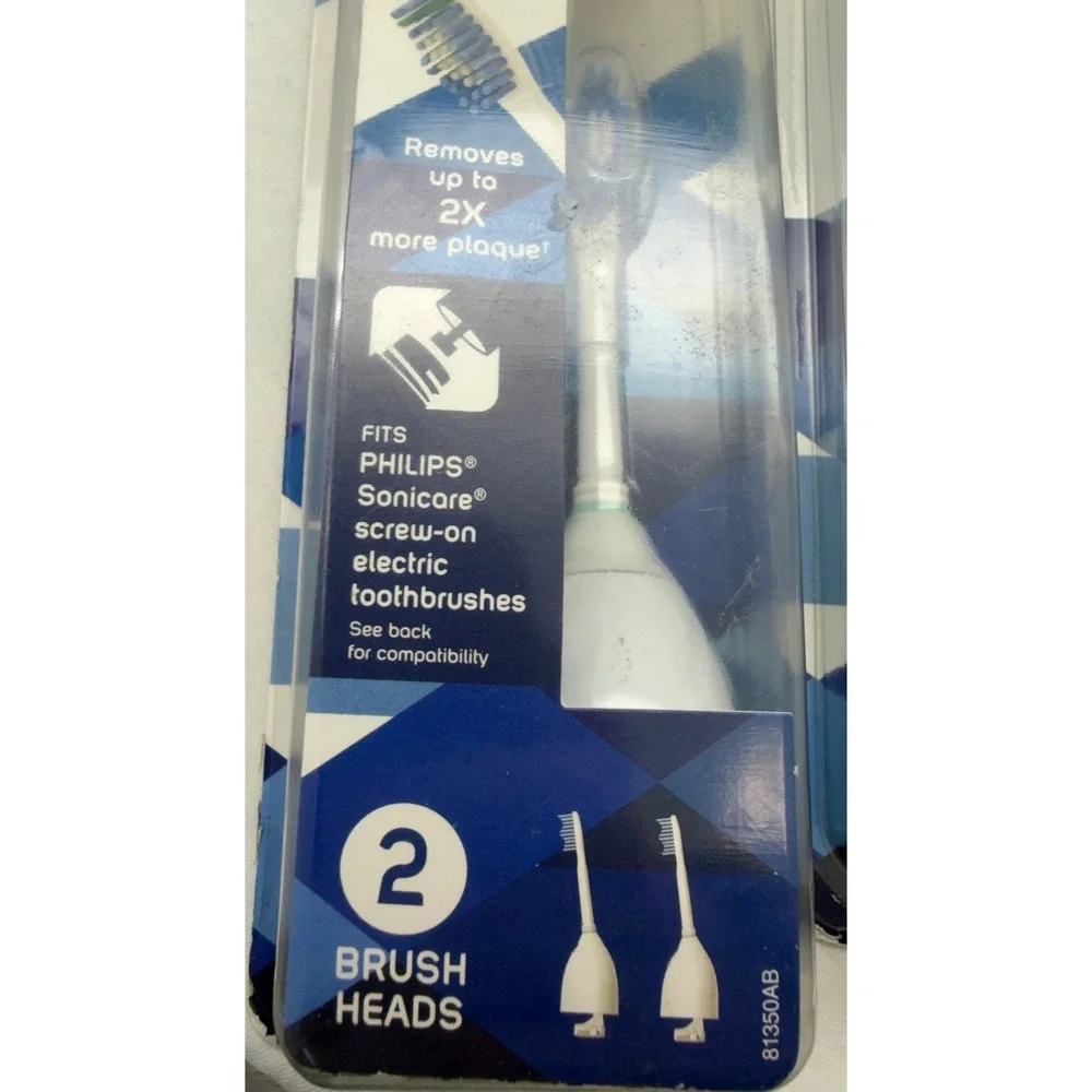 2pks Harris Teeter Smile Sonic Replace Brush Heads Fits Philips Sonicare eSeries